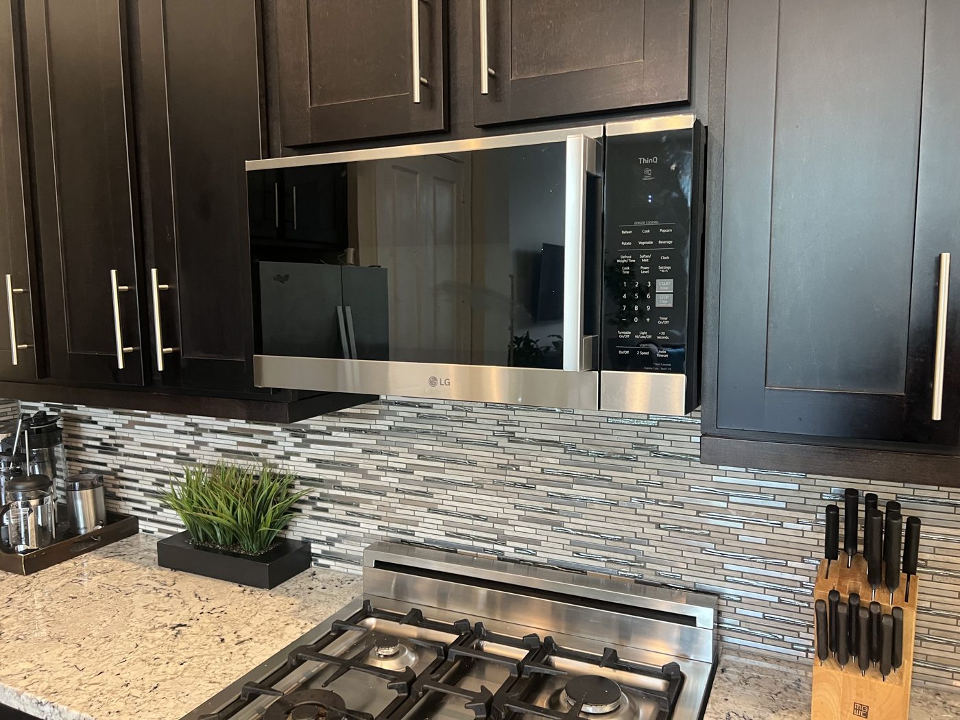 Over-the-range microwave installation, Katy TX